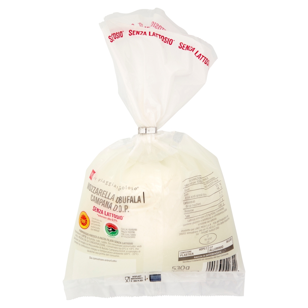 Mozzarella di Bufala Campana Senza Lattosio DOP, 200 g